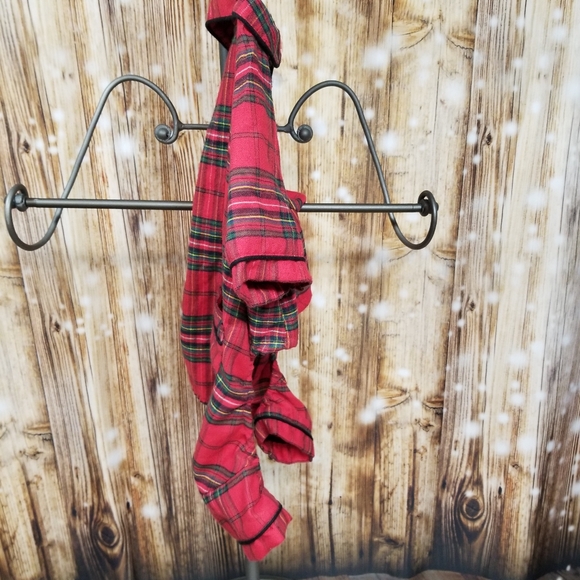 Bee & Willow Home Red Plaid Dog Large One Piece Flannel Pajama Christmas Cosplay - Picture 3 of 9